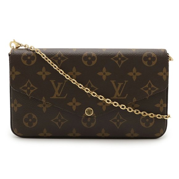 LOUIS VUITTON Monogram Pochette Felicie Shoulder Bag/Clutch Bag in Fuchsia (C... - Picture 1 of 7